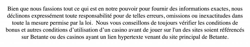 Nous nous efforçons de maintenir toutes les informations de notre site à jour, mais nous ne pouvons pas être tenus responsables d'erreurs éventuelles.  Veuillez vérifier toutes les informations avant toute action basée sur un texte ou un graphique de ce site.